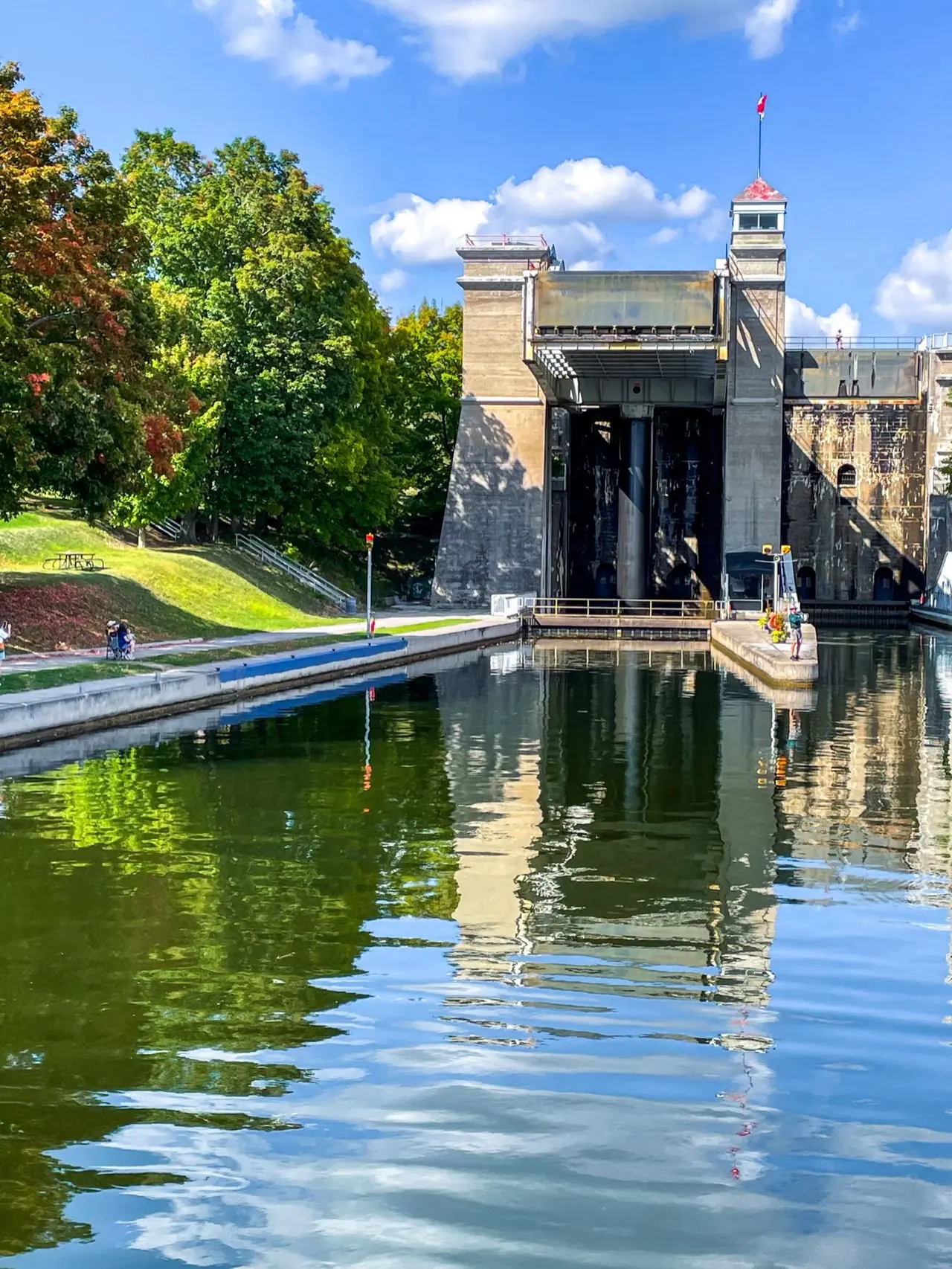 The Peterborough Lift Lock on the Trent-Severn Waterway